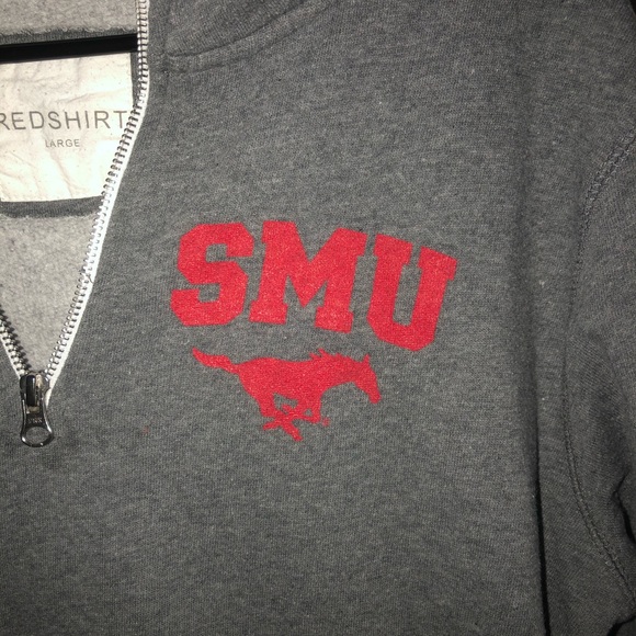 Redshirt SMU Quarter Zip with Pockets - Picture 3 of 3